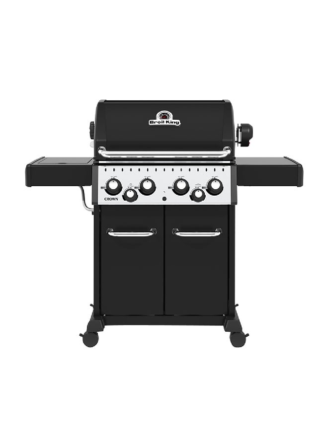 برويل كينغ كراون شواية غاز 490 LX ستانلس ستيل أسود وفضي 116 x 145 x 61 ملم 865283 - Image 1